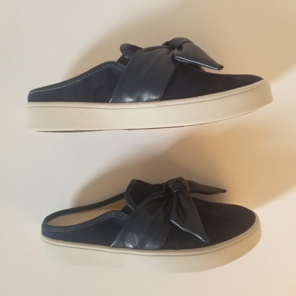 Spenco Barbados Orthotic Navy Suede Sneaker size 7B - Picture 6 of 11